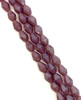 Strand of faceted drop glass beads (briolettes) - approx 6x4mm, Heather Opaque, approx 72 beads