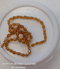 Strand of faceted drop glass beads (briolettes) - approx 6x4mm, Amber Lustered , approx 72 beads