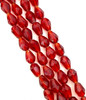 15mm x 10mm glass faceted tear drop beads (briolettes) pack of 24 beads - DARK RED