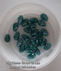 15mm x 10mm glass faceted tear drop beads (briolettes) pack of 24 beads - GRASS GREEN LUSTERED