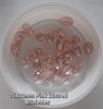 15mm x 10mm glass faceted tear drop beads (briolettes) pack of 24 beads - PINK LUSTERED