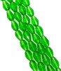 Strand of faceted glass drop beads (briolettes) - approx 11x8mm, Grass Green, approx 60 beads