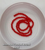 Strand of faceted round glass beads - approx 4mm, RED, approx 100 beads, 14-16in