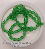 Strand of faceted rice glass beads - approx 8x6mm, GRASS GREEN, approx 72 beads
