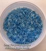 50g glass bugle beads - Turquoise Opaque Rainbow - approx 6mm
