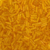 50g glass bugle beads - Orange Transparent - approx 6mm tubes, craft