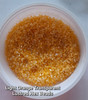 50g glass HEX seed beads - Light Orange Transparent Lustred - size 11/0 (approx 2mm)