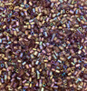 50g glass HEX seed beads - Purple Rainbow, size 11/0 (approx 2mm)