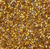 50g glass HEX seed beads - Amber Rainbow, size 11/0 (approx 2mm)
