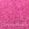 50g glass HEX seed beads - Candy Pink Inside - size 11/0 (approx 2mm)