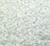 50g glass HEX seed beads - White Opaque - size 11/0 (approx 2mm)