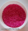 50g glass HEX seed beads - Hot Pink Inside - size 11/0 (approx 2mm)