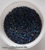 50g glass bugle beads - Multicolour Iris - approx 4mm