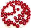 Scarlet 6mm Glass Pearls