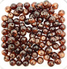 4mm Crackle Glass Beads - Brown, 200 beads