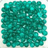 6mm Crackle Glass Beads - Sea Green, 100 beads