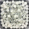 8mm Crackle Glass Beads - Clear, 50 beads