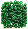 8mm Crackle Glass Beads - Dark Green, 50 beads