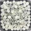 10mm Crackle Glass Beads - Clear, 40 beads