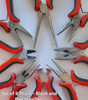 Jewellery Making Pliers - Set of 8 different types, Black & Red handles