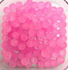 4mm Frosted Glass Beads - Candy Pink, approx 200 beads