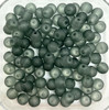 10mm Frosted Glass Beads - Grey, approx 40 beads
