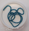 Dark Turquoise AB 3x2mm Faceted Glass Rondelles