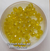 Yellow AB 12x9mm Faceted Glass Rondelles