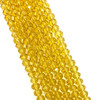 Light Yellow 6x4mm Faceted Glass Rondelles