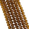 Brown 6x4mm Faceted Glass Rondelles
