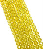 3x2mm Glass Rondelle beads - PALE GOLD - approx 15" strand (approx 200 beads)