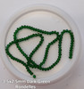 Dark Green 3.5x2.5mm Faceted Glass Rondelles