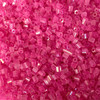 50g glass HEX seed beads - Hot Pink Rainbow, size 11/0 (approx 2mm)