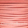 Salmon Pink Faux Suede Cord