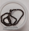 Strand of faceted round glass beads - approx 4mm, Steel Metallic, approx 100 beads, 14-16in