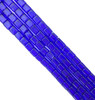 4mm Glass Cube beads - DEEP BLUE - approx 12" strand (75 beads)