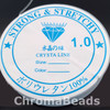1.0mm Strong & Stretchy crystal elastic thread, 4m roll - clear