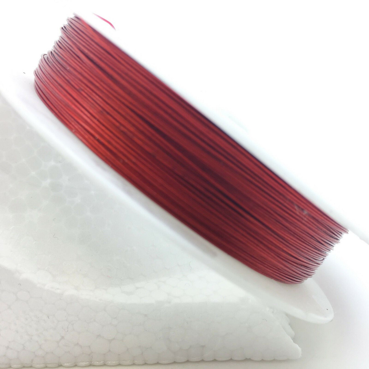 50m roll Tiger Tail - Brick Red - 0.38mm