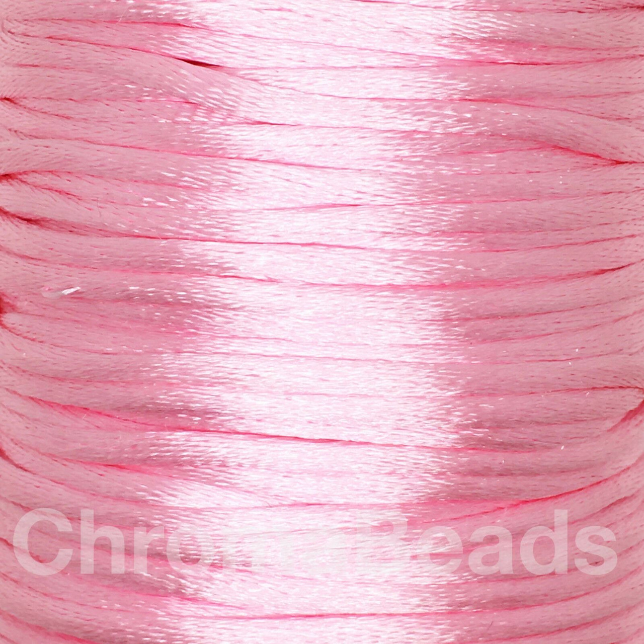 Pastel Pink 2mm satin rattail cord