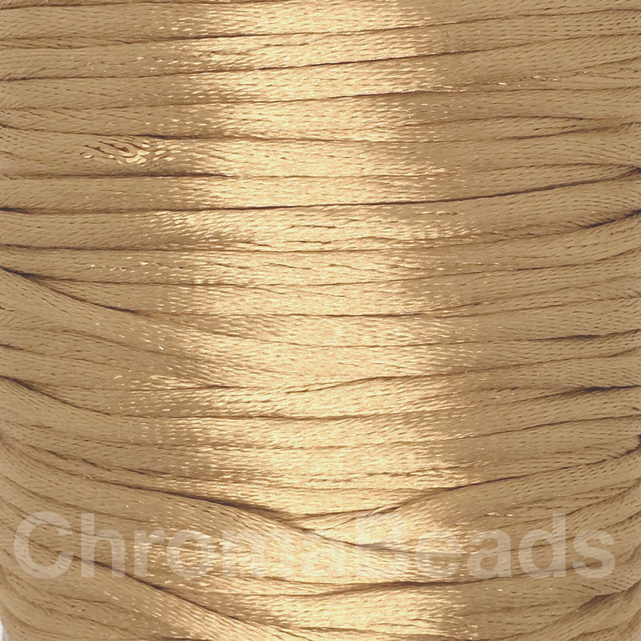 Wheat 2mm satin rattail cord