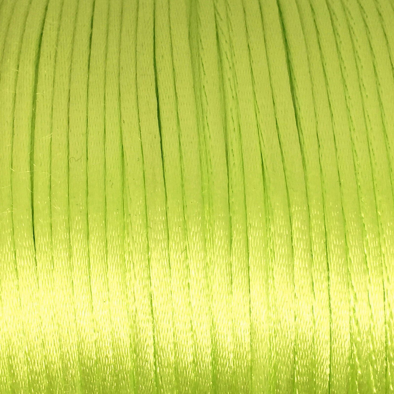 Reel of Nylon Cord (Rattail) - Apple Green, approx 225m