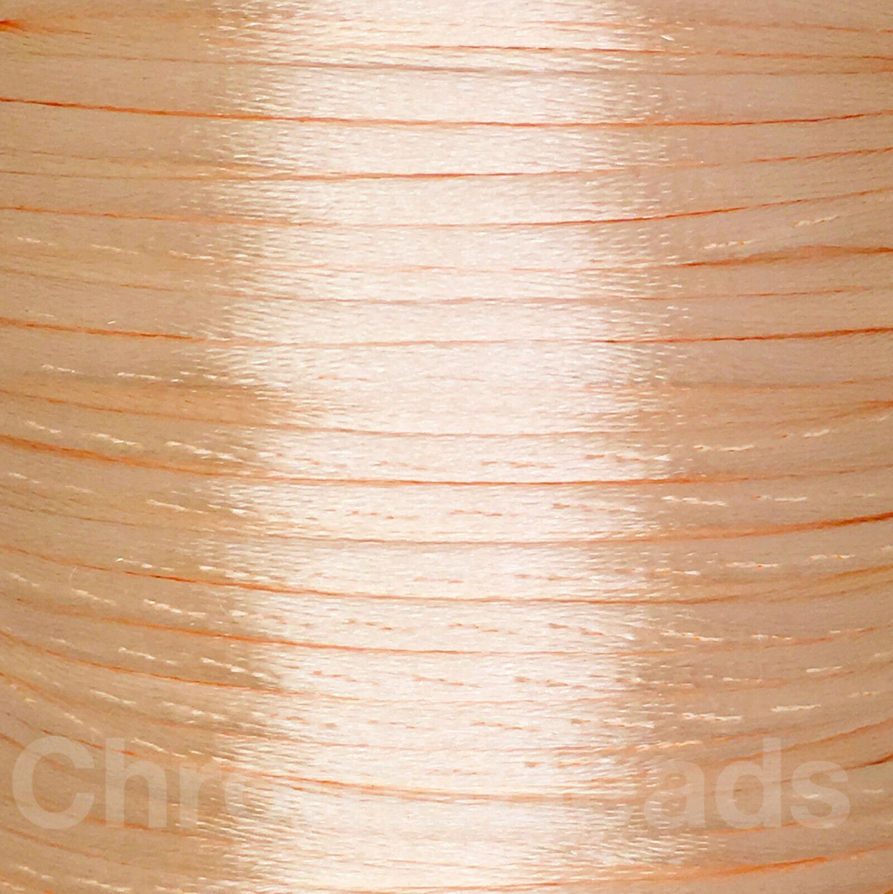 Reel of Nylon Cord (Rattail) - Pale Peach, approx 72m