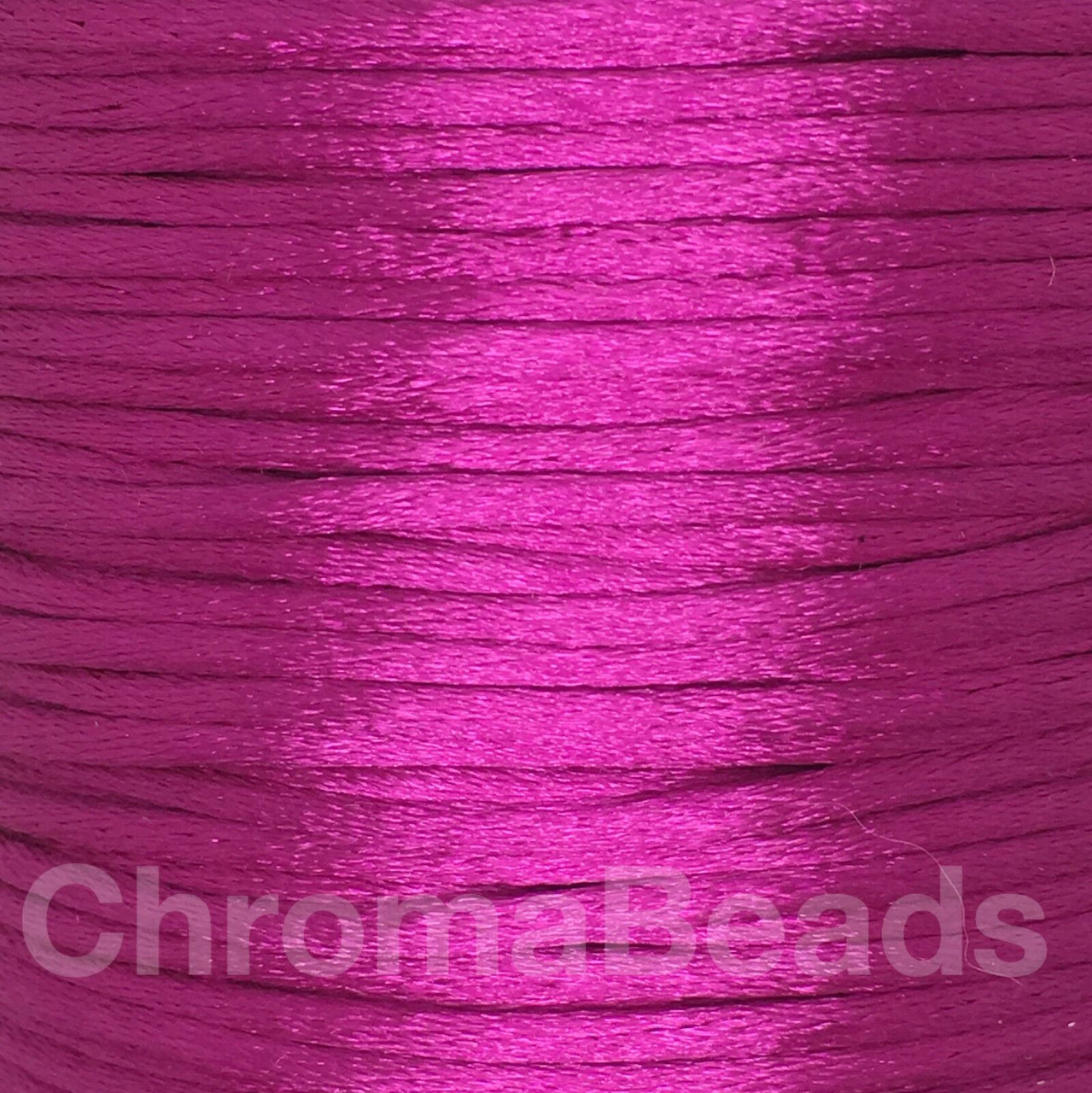 Reel of Nylon Cord (Rattail) - Magenta, approx 72m