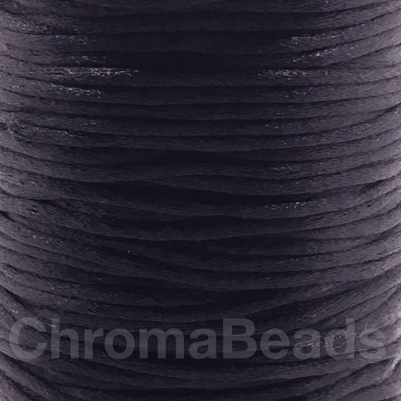 2x Reels of Nylon Cord (Rattail) - Black, approx 45m each