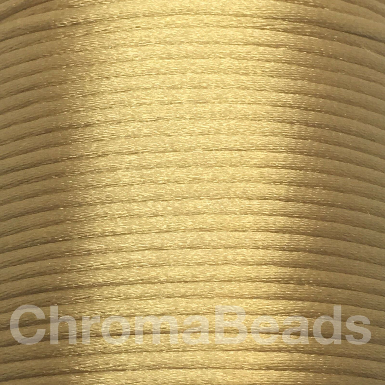 Reel of Nylon Cord (Rattail) - Old Gold, approx 225m