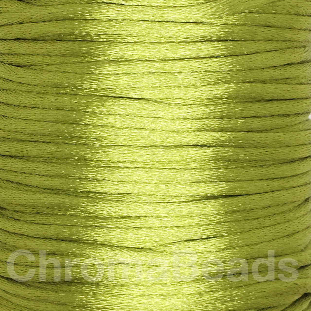 Reel of Nylon Cord (Rattail) - Olive Green, approx 90m