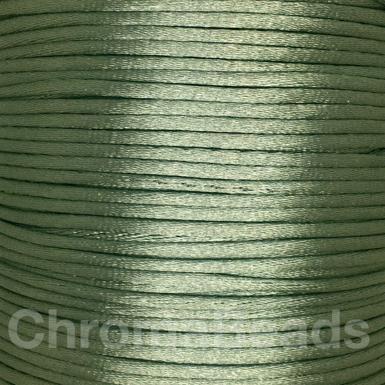 Reel of Nylon Cord (Rattail) - Fern Green, approx 225m