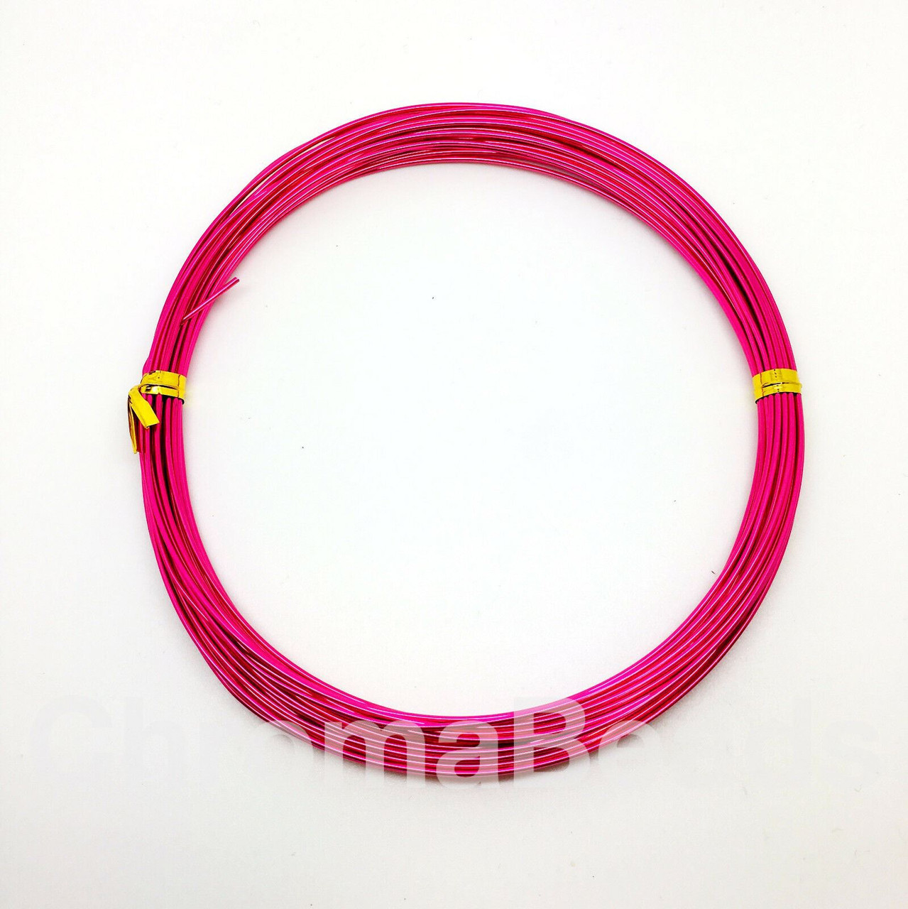 10m Aluminium Wire, 1.0mm thick - Hot Pink