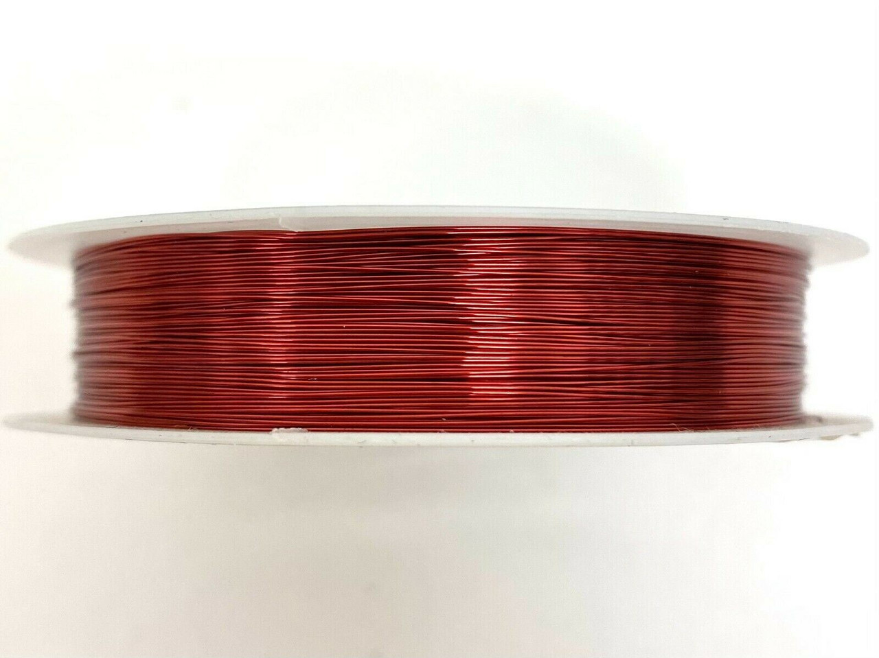 Roll of Copper Wire, 0.3mm thickness, DARK RED colour, approx 26m length