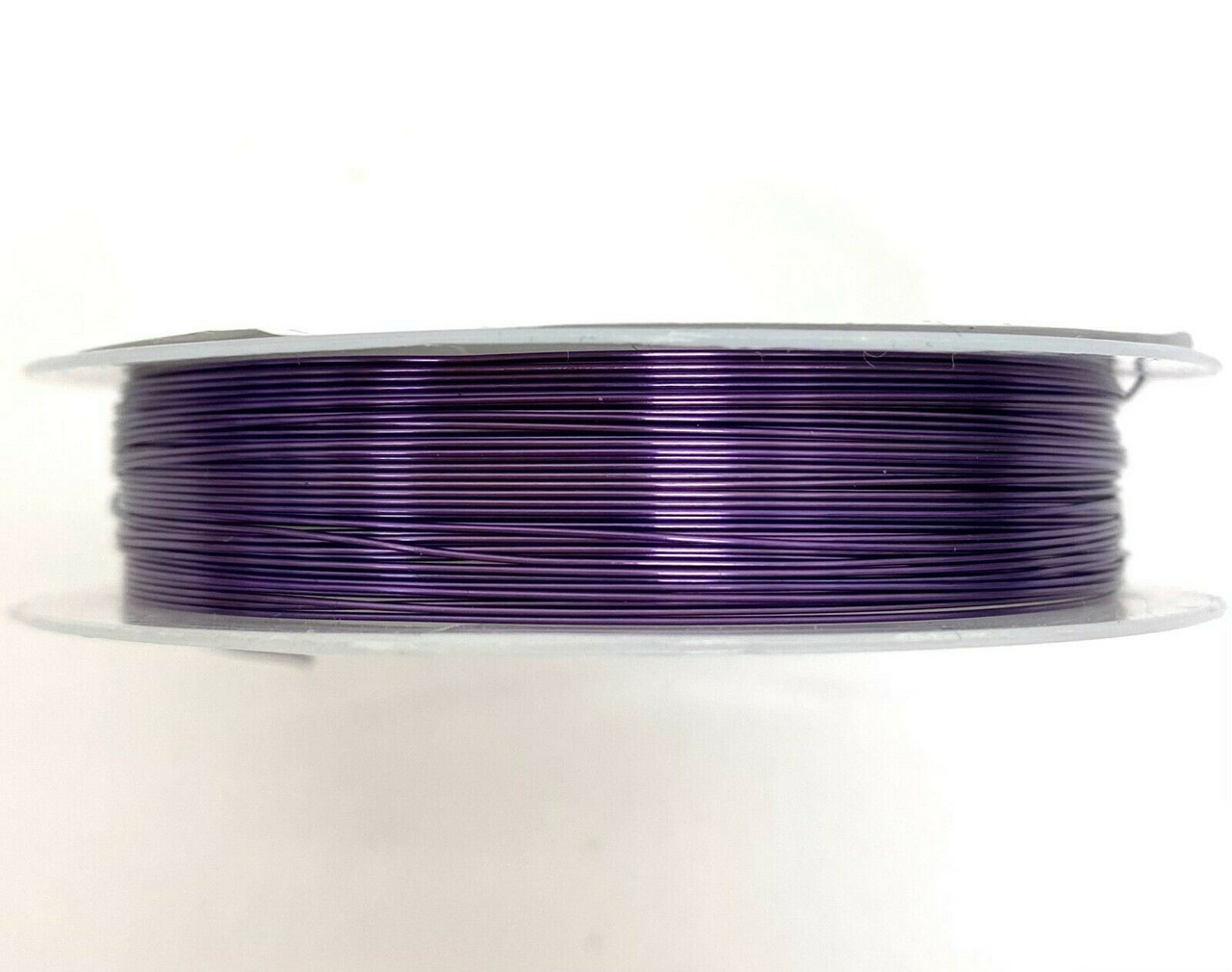 Roll of Copper Wire, 0.3mm thickness, DARK PURPLE colour, approx 26m length